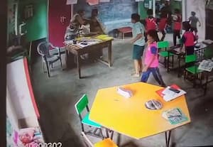  வகுப்பறையில் ஹெச்.எம்.,மை தாக்கிய இடைநிலை ஆசிரியை