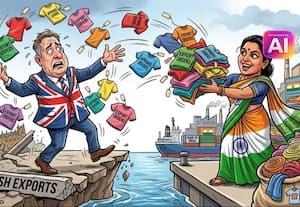  இந்தியாவுக்கு கைமாறிய பிரிட்டன் ஆடை ஏற்றுமதி ஆர்டர்கள்: 4 கோடி 'டி-சர்ட்' ஆர்டர் கை மாறுகிறது