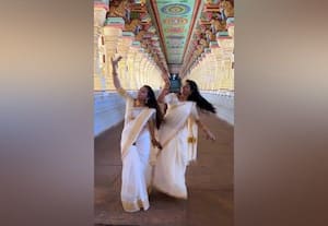  ராமேஸ்வரம் கோயிலில் பெண்கள் ரீல்ஸ் மோகத்தால் குத்தாட்டம்