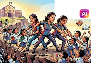  படிப்பை நிறுத்திய 62 குழந்தைகளை மீட்ட சிங்கப்பெண் படையினர்