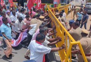  கள்ளக்குறிச்சி, விழுப்புரம் மாவட்டத்தில் மறியல் தொழிற்சங்கத்தினர் 346 பேர் கைது