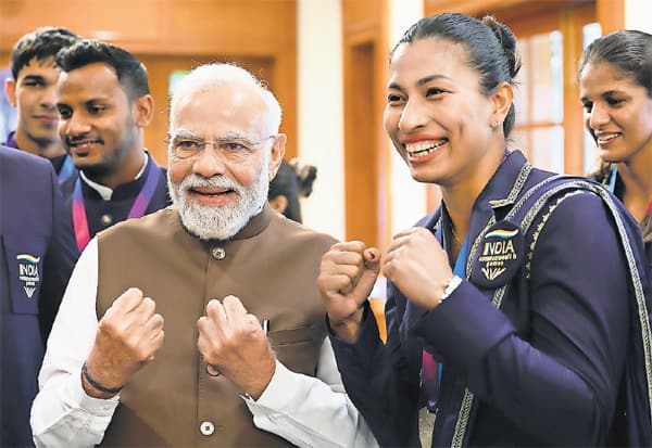 இந்திய வரைபடத்தின் தவறை சுட்டிக்காட்டிய லவ்லினா; பிரதமர் மோடி பாராட்டு