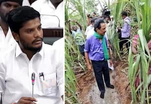 கரும்பு தோட்டத்துக்குள் கான்கிரீட் போட்ட விவசாயி: தி.மு.க.,வை கிண்டல் அடித்த அமைச்சர் ரமேஷ்