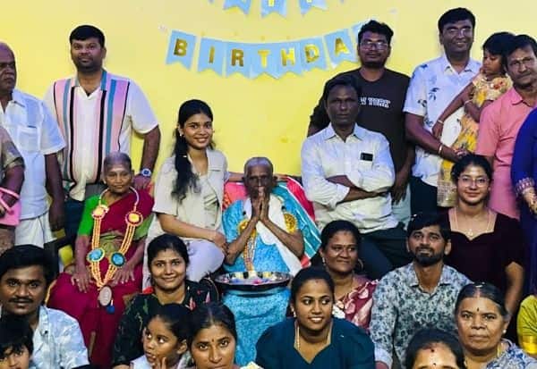  பிறந்த நாள் கொண்டாடிய 103 வயது திருப்பூர் மூதாட்டி