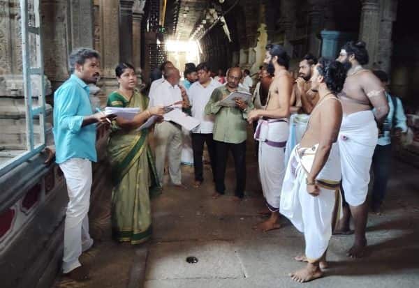  சிதம்பரம் நடராஜர் கோவிலில் ஐகோர்ட் அமைத்த குழு ஆய்வு
