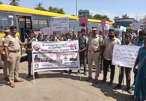  மாணவர்களின் போதை பொருள் தடுப்பு விழிப்புணர்வு ஊர்வலம் போதைப்பொருள் தடுப்பு விழிப்புணர்வு