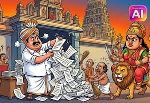 மடப்புரம் பத்ரகாளியம்மன் கோயில் கும்பாபிஷேகம் ﻿ எப்போது: அறங்காவலர் குழு அமைக்கும் பணி தாமதம்