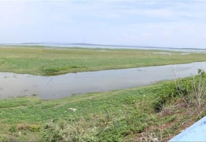  வேகமாக வறண்டு வரும் பூண்டி நீர்த்தேக்கம்