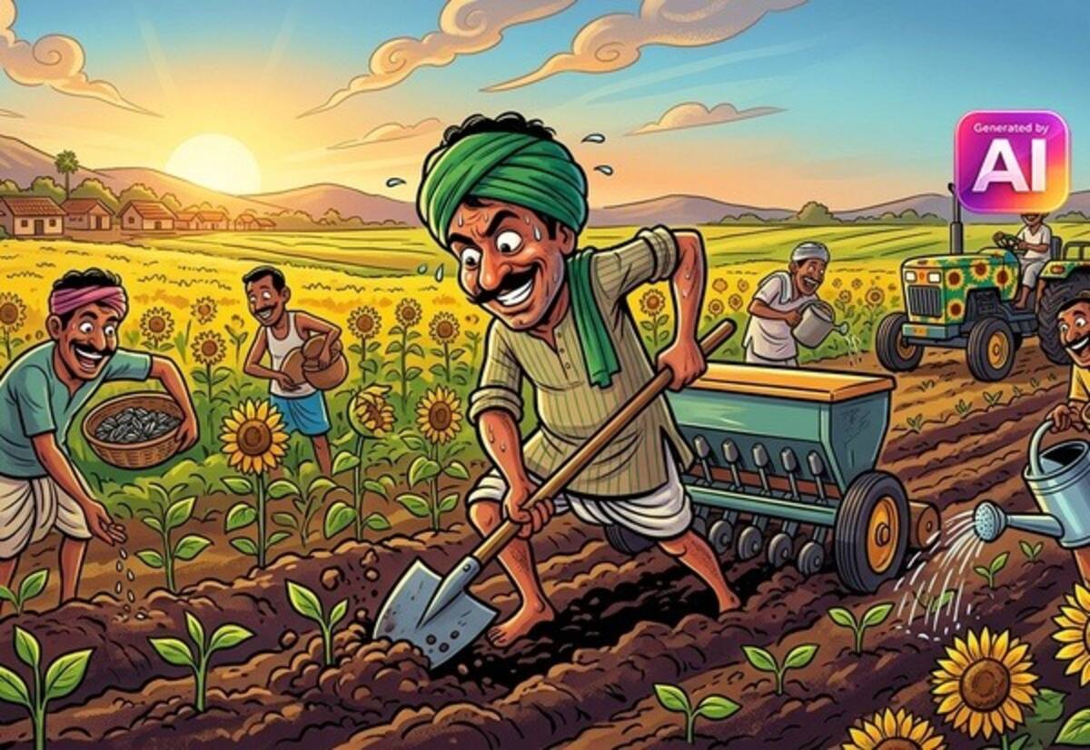 சூரியகாந்தி சாகுபடி பணி: விவசாயிகள் மும்முரம்