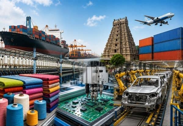 5 மாதங்களில் தமிழக ஏற்றுமதி ரூ.2.49 லட்சம் கோடியை எட்டியது: ஜவுளி, எலக்ட்ரானிக்ஸ், வாகன துறைகளில் முதலிடம்