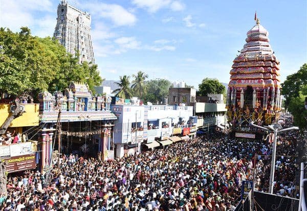 ஸ்ரீவி., ஆண்டாள் கோயில் ஆடிப்பூர தேரோட்டம்; கோபாலா! கோவிந்தா ! கோஷத்துடன் பக்தர்கள் பரவசம்