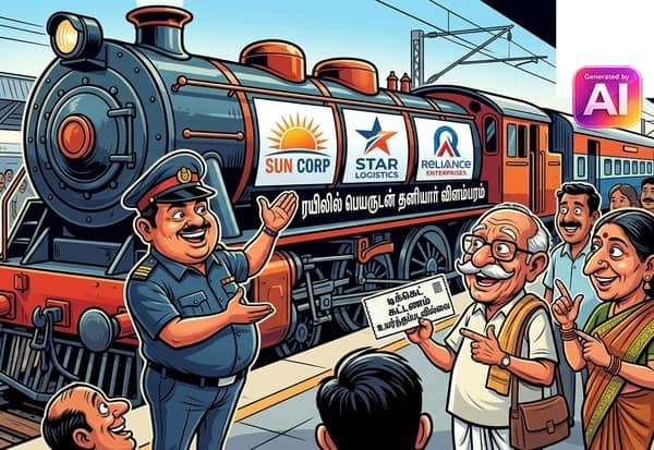 ரயிலில் பெயருடன் தனியார் விளம்பரம்; வருவாயை பெருக்க திட்டம்