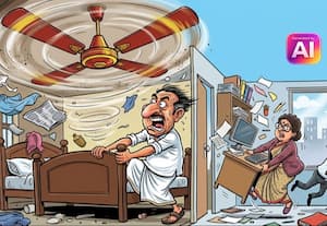 மின்விசிறி சுழலும் விதம்