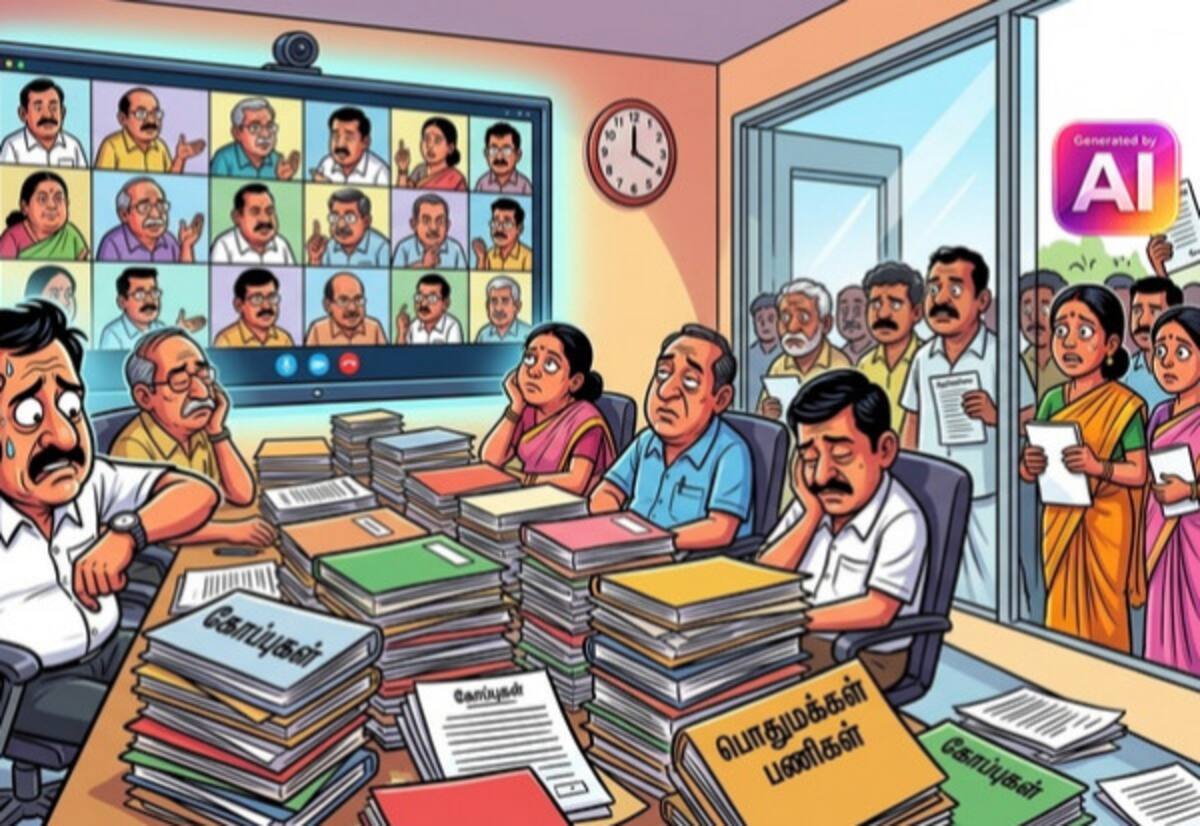 அதிகாரிகளுக்கான வீடியோ கான்பரன்ஸ் கூட்டங்களால் தினசரி பணிகள் பாதிப்பு