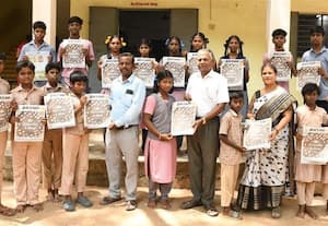  வண்டிப்பாளையம் அரசு பள்ளியில் 'தினமலர்- பட்டம்' இதழ் வழங்கல்