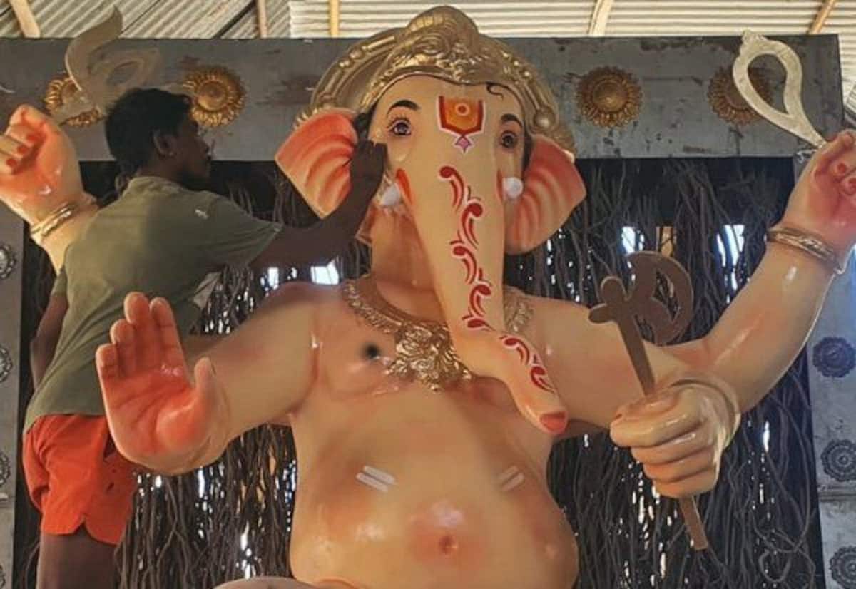 ---- ராஜபாளையத்தில் விநாயகர் சதுர்த்திக்கு தயாராகும் சிலைகள்