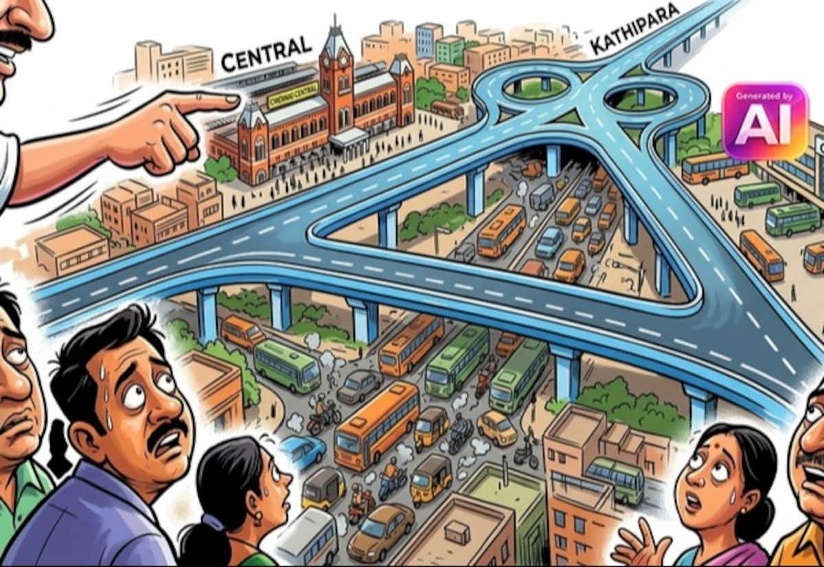 சென்ட்ரல் - கத்திப்பாரா - கோயம்பேடை இணைத்து ரூ.400 கோடியில் முக்கோண வழித்தட சாலை திட்டம்: போக்குவரத்து நெரிசலுக்கு தீர்வு காண அரசு முயற்சி