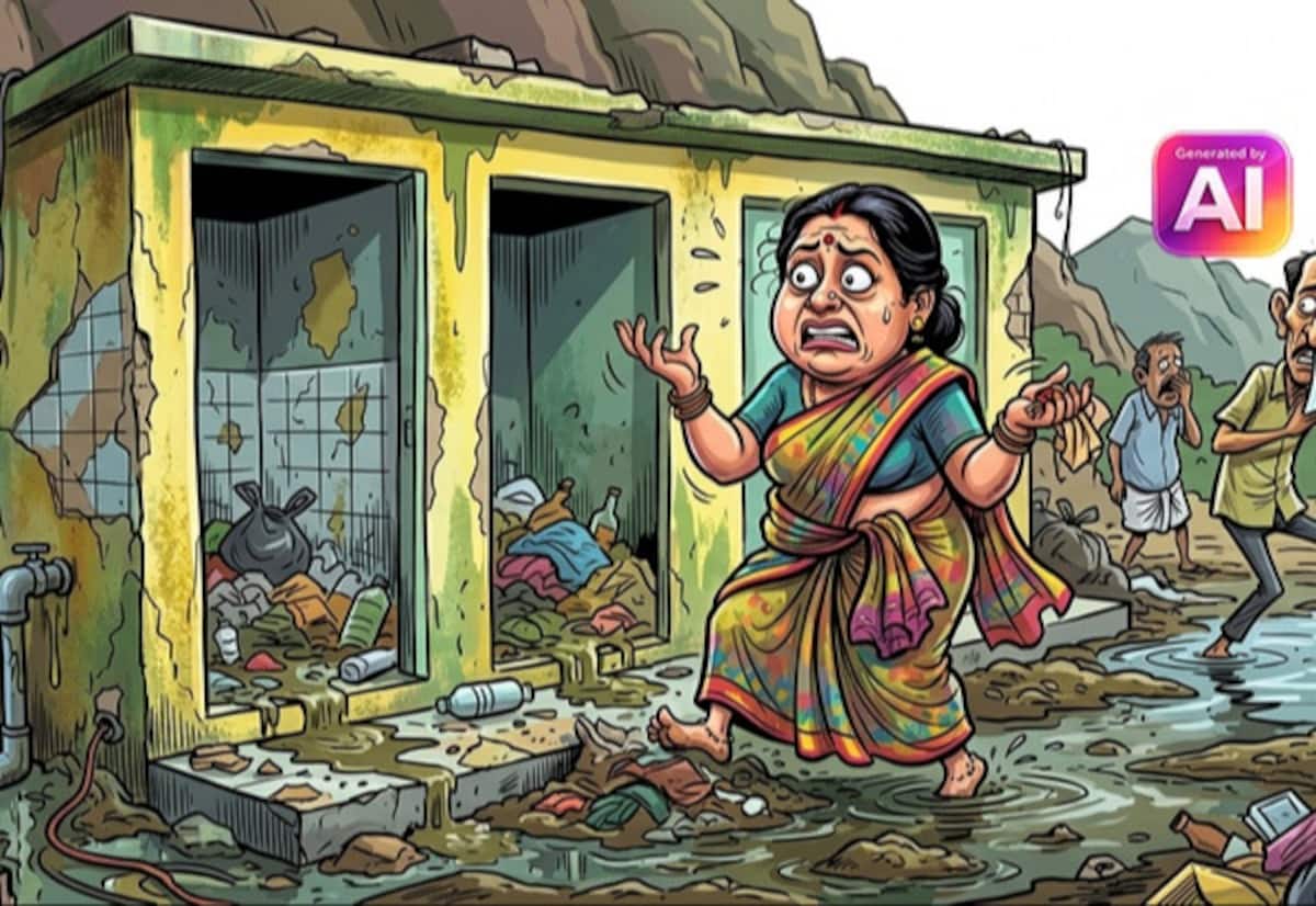உடை மாற்றும் அறையில் அசுத்தத்தால் அவதி