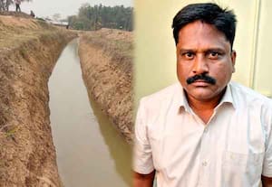 அகழி வெட்டிய ஒப்பந்ததாரரிடம் ரூ.1  லட்சம் லஞ்சம்; வனச்சரகர் கைது