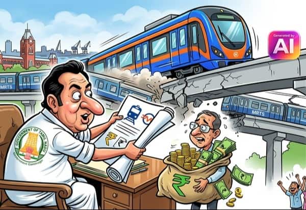 மேம்பால ரயில் வழித்தட மேம்பாட்டிற்கு ரூ.6,000 கோடி!விரிவான திட்ட அறிக்கை அரசிடம் சமர்பிப்பு: 'ஏசி' ரயில் இயக்க 'மெட்ரோ' நிறுவனம் முடிவு