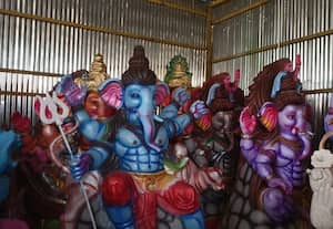  விநாயகர் சதுர்த்திக்கு தயாராகும் 'சிக்ஸ் பேக்' சுவாமி சிலைகள்
