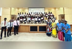  எம்.ஆர்.கே., கல்லுாரியில் 'பீட்ஸ் பிளாசா' நடன போட்டி