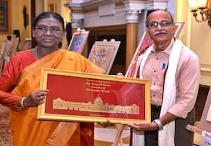  ஜனாதிபதி முர்மு கவுரவித்த கதக் ஓவியர் கமல் அகமது