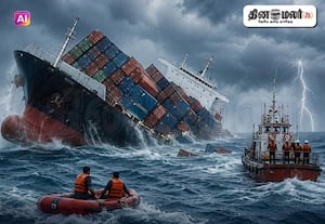 வங்கக்கடலில் மூழ்கியது பனாமா நாட்டு சரக்கு கப்பல்; மாயமான 22 பேரை தேடும் இந்திய கடற்படை