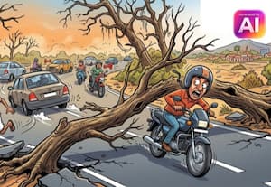 ரோட்டோரம் பட்டுப்போன மரங்களால் விபத்து ﻿ அபாயம்: அசம்பாவிதம் ஏற்படும் முன் அகற்ற வலியுறுத்தல்