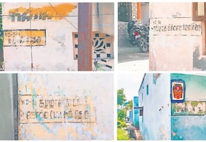  உத்திரமேரூரில் சேதமடைந்த தெரு பெயர் பலகைகள்; புதிதாக அமைக்க மக்கள் கோரிக்கை