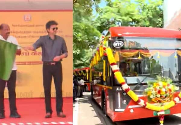 புதிய பஸ்கள் சேவை; துவங்கி வைத்தார் முதல்வர் விஜய்!