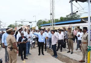  விழுப்புரம் ரயில் நிலையத்தில் ஆய்வு