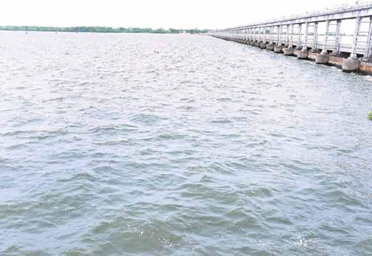 மாயனுார் கதவணையில் 446 மில்லியன் கன அடி நீர் தேக்கம்