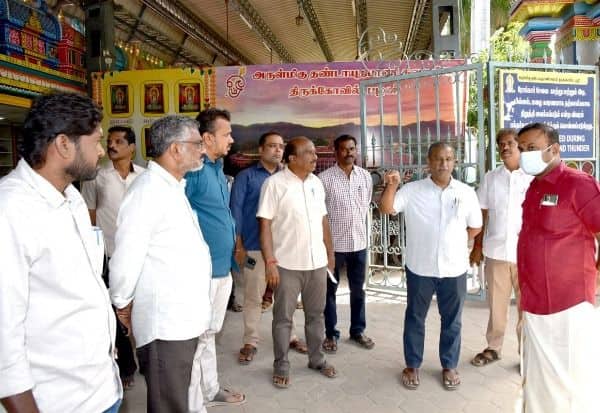  பழநியில் கூடுதல் ஆணையர் ஆய்வு