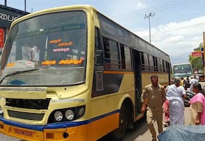  பழுதாகி வழியில் நின்ற அரசு பஸ்