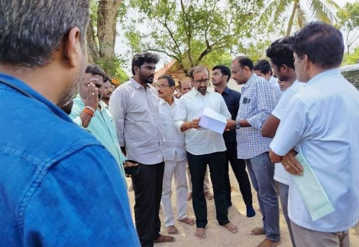 சொர்ணபுரீஸ்வரர் கோவிலில் அமைச்சர் ஆய்வு