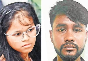 பெண் கொலை வழக்கு: உடலை துண்டு துண்டாக டிராலியில் கொண்டு சென்ற கணவன் மனைவி கைது