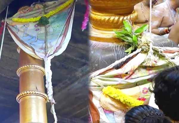 கொடியேற்றத்துடன் துவங்கியது திருச்செந்தூர் முருகன் கோவில் ஆவணித்திருவிழா
