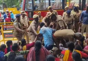  கோட்டை முன் போராட்டம் மின் களப்பணியாளர்கள் கைது