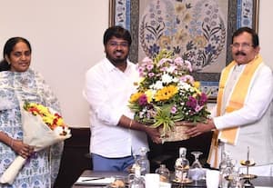  மத்திய அமைச்சருடன் அமைச்சர் ராஜிவ் சந்திப்பு