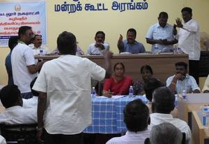 சுத்திகரிப்பு நிலையம் தொடர்பான கலந்தாய்வில்﻿ சரமாரி கேள்வி!   பொதுமக்கள், விவசாயிகளுக்கு பாதிப்பு வரக்கூடாது