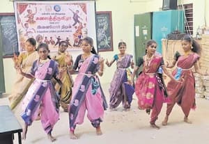 சேந்தையில் வட்டார அளவில் கலைத்திருவிழா போட்டி