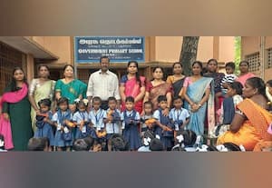  நல்லுார் அரசுப் பள்ளியில் நலத்திட்ட உதவிகள் வழங்கல்