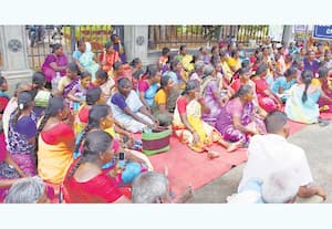 ஒப்பந்த துாய்மை பணியாளர்கள் உண்ணாவிரத போராட்டம் துவக்கம்