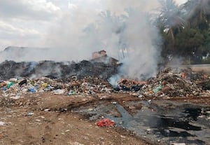 மீண்டும் பற்றி எரியும் குப்பை