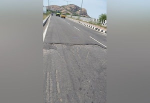  புதிய தார் ரோட்டில் 'ஒட்டு' வேலை 5 மாதங்களாக இதேதான் வேலை அச்சத்தில் வாகன ஓட்டிகள்