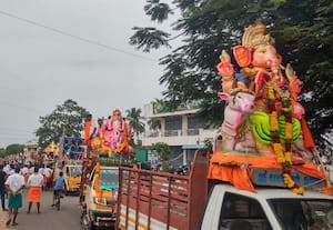  விநாயகர் சிலைகள் ஊர்வலம்