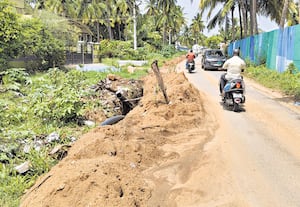 கோடங்கிப்பட்டியில் சாலைப்பணி மந்தம்