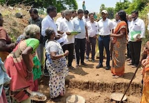  மேல்மலையனுார் பகுதி வளர்ச்சி பணிகள் கலெக்டர் ஷேக் அப்துல் ரஹ்மான் ஆய்வு