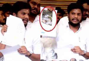 ஸ்ரீரங்கம் கோவில் நிலத்தை அபகரித்து திமுக அலுவலகம்; ஆதாரங்களை வெளியிட்டார் அமைச்சர் ரமேஷ்
